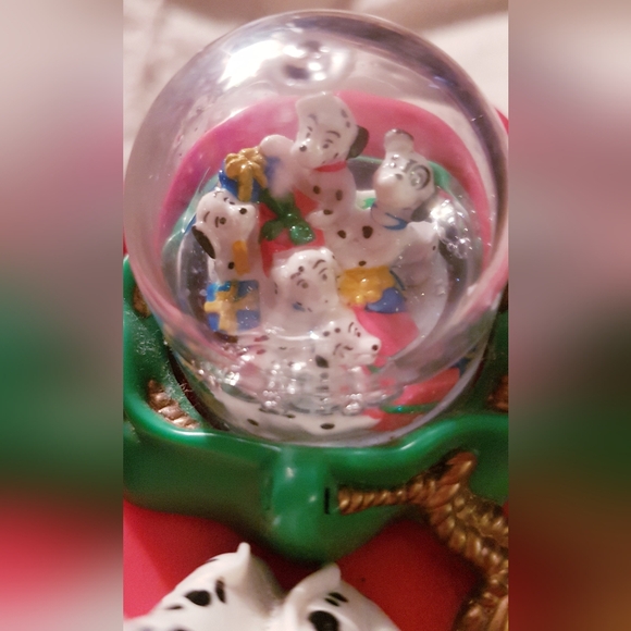 1996 101 Dalmatians Snow Globe Holiday Figure Disney McDonald's Toy TLC - Picture 9 of 16
